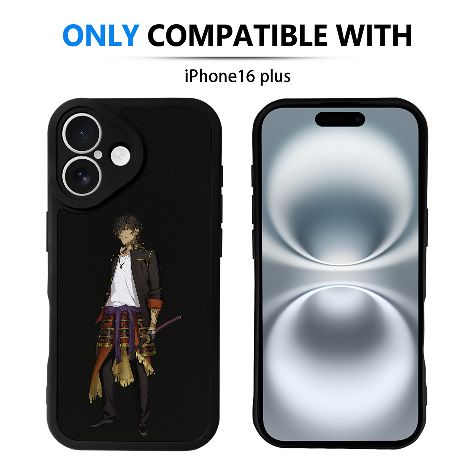 （画像用） 刀剣乱舞 Touken Ranbu 【iPhone 16シリーズ対応】シリコンスマホケース（レザー調） 材質：シリコン